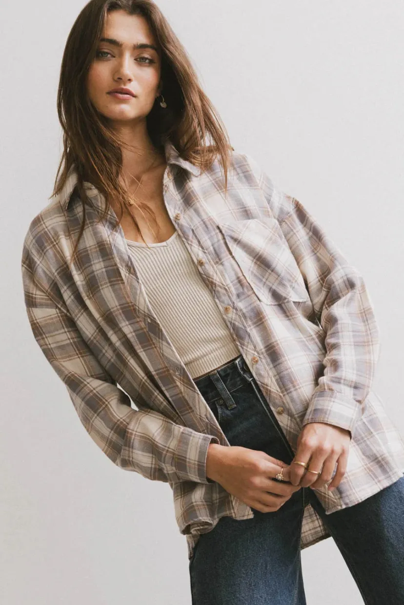 Tops>Bohme Franky Plaid Flannel Button Up