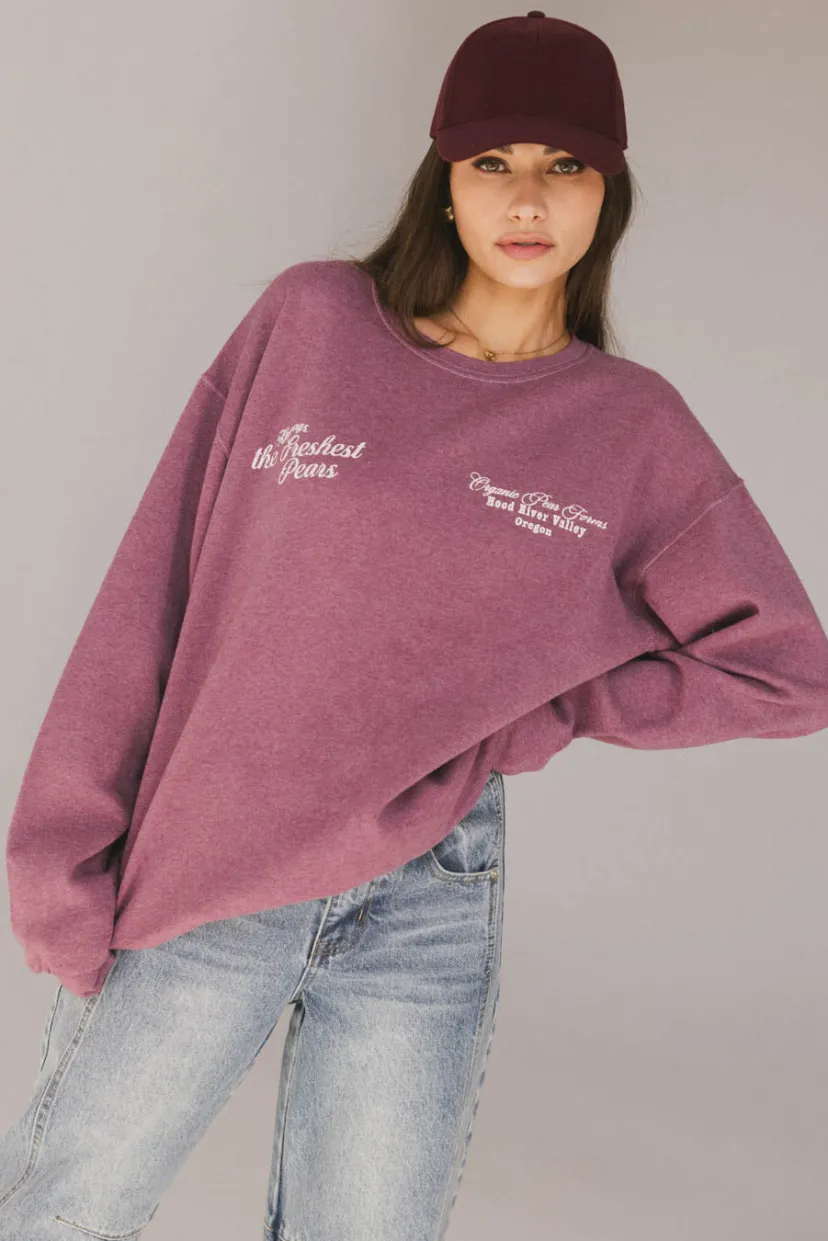 Tops | Sweaters>Bohme Freshest Pears Crewneck