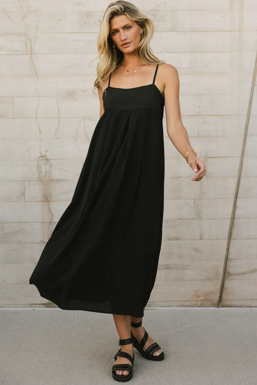 Dresses>Bohme Genevieve Empire Midi Dress in - FINAL SALE Black