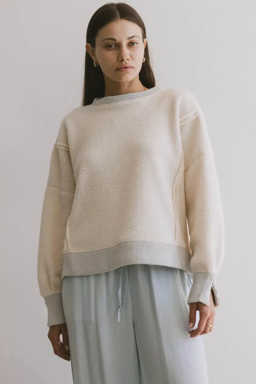 Tops | Sweaters>Bohme Gracyn Sherpa Crewneck