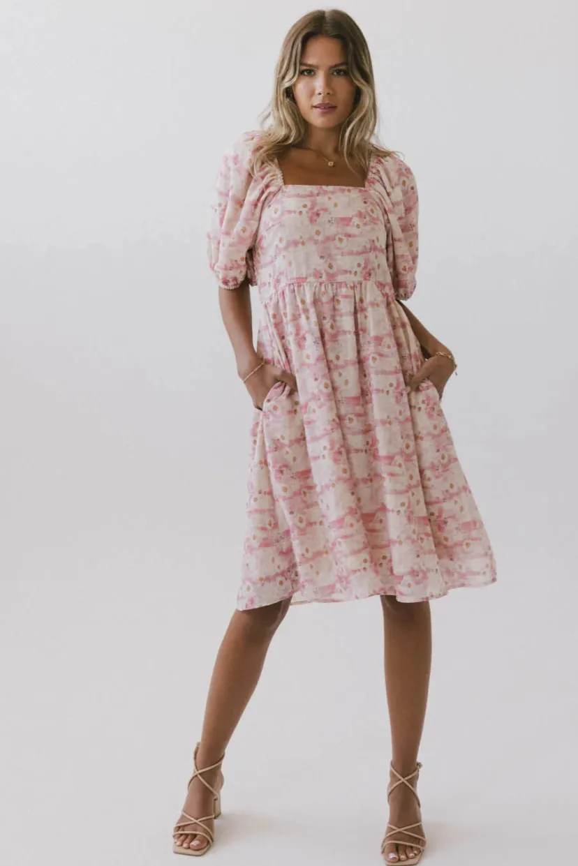 Dresses | Midi Dresses>Bohme Hannah Floral Midi Dress