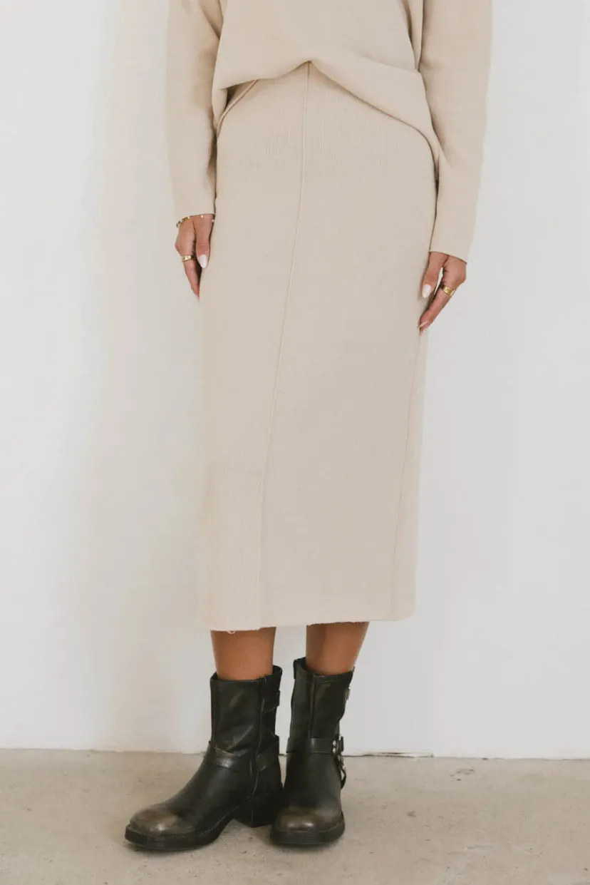 Sets | Skirts>Bohme Harden Midi Skirt in Taupe