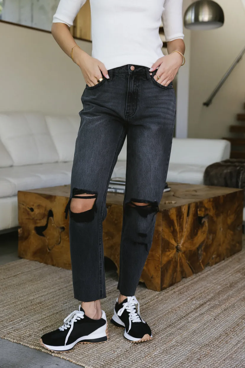 Denim | All Bottoms>Bohme Harold Distressed Mom Jeans - FINAL SALE