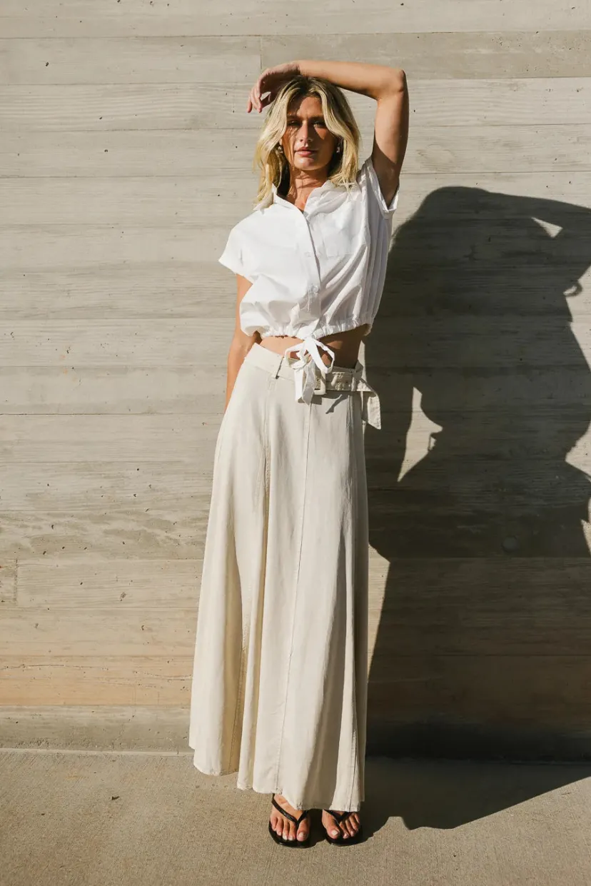 Skirts | All Bottoms>Bohme Honora Belted Maxi Skirt