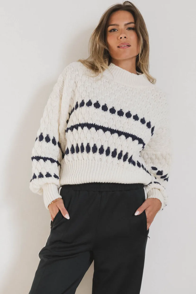 Tops | Sweaters>Bohme Inara Knit Sweater in Navy