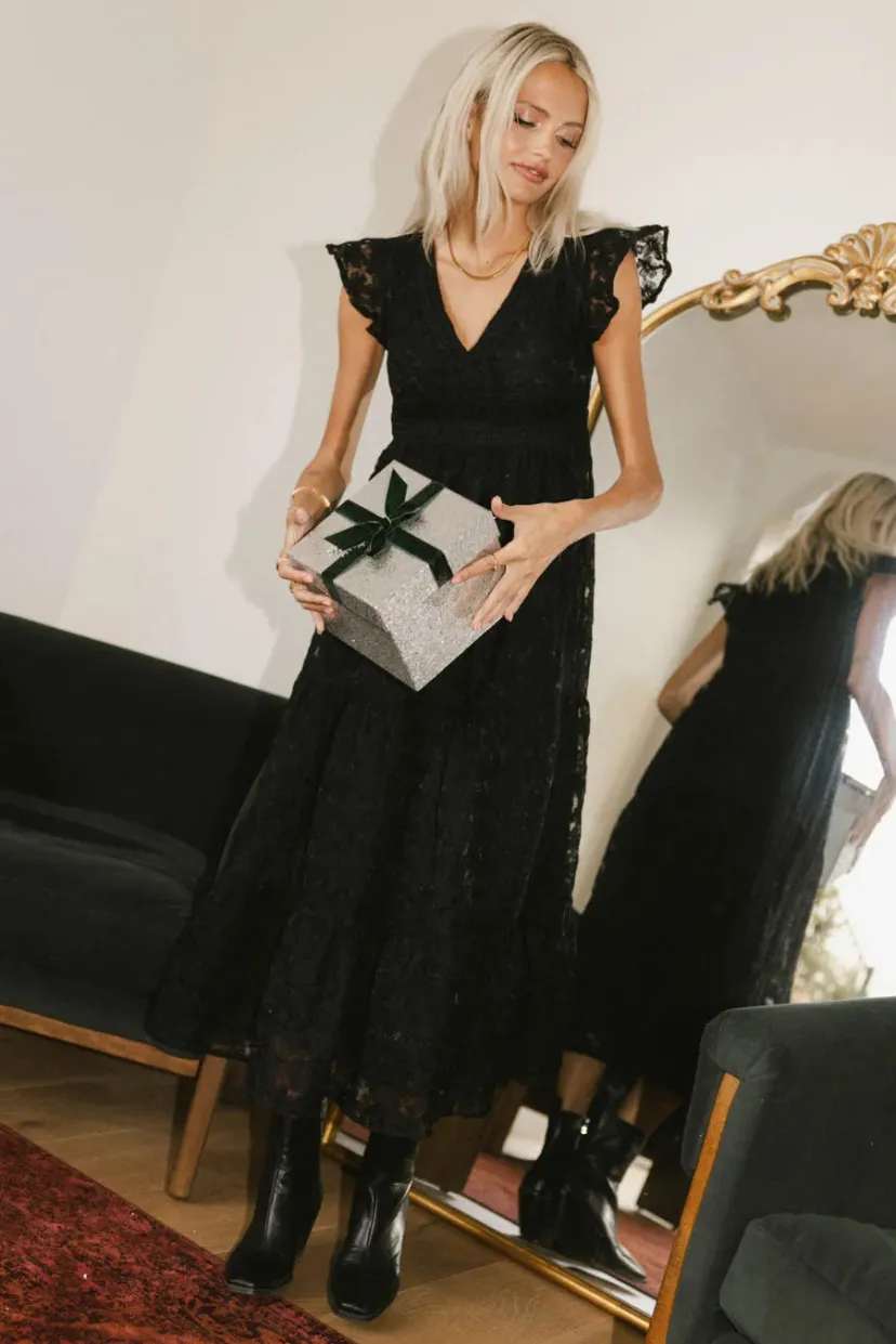 Dresses | Midi Dresses>Bohme Isn't It Lovely Dress in Black