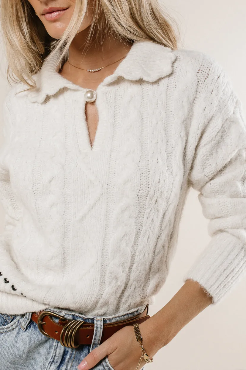 Tops | Sweaters>Bohme Ivy Cable Knit Sweater