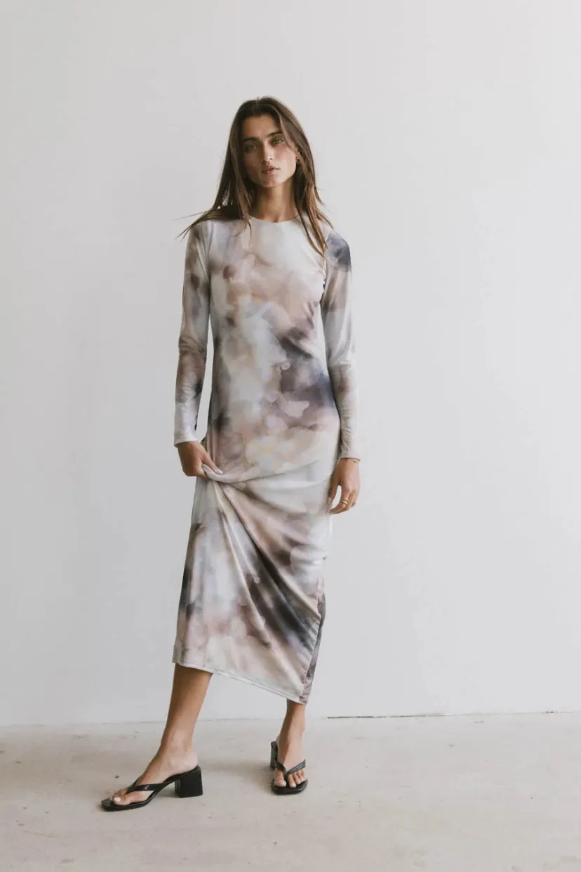 Dresses | Maxi Dresses>Bohme Jamie Watercolor Bodycon Dress