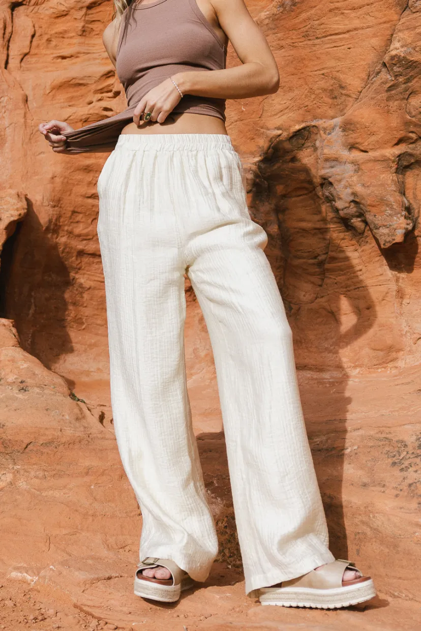 Pants | All Bottoms>Bohme Jennilyn Pants in - FINAL SALE Cream