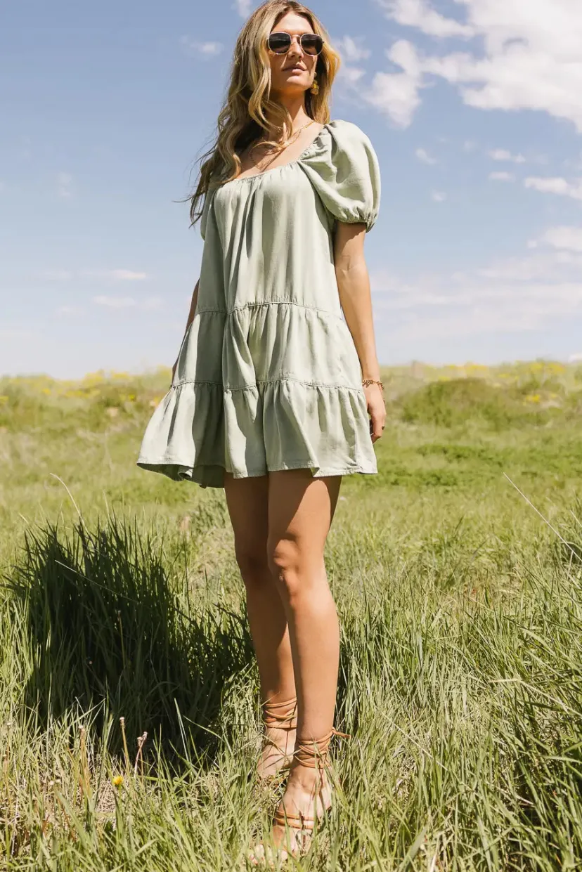 Dresses | Mini Dresses>Bohme Jordy Tiered Mini Dress - FINAL SALE