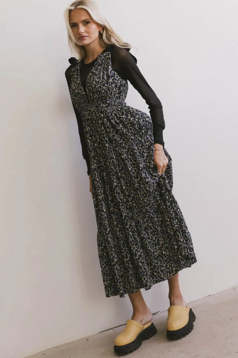 Dresses | Maxi Dresses>Bohme Josephine Floral Tie Strap Dress