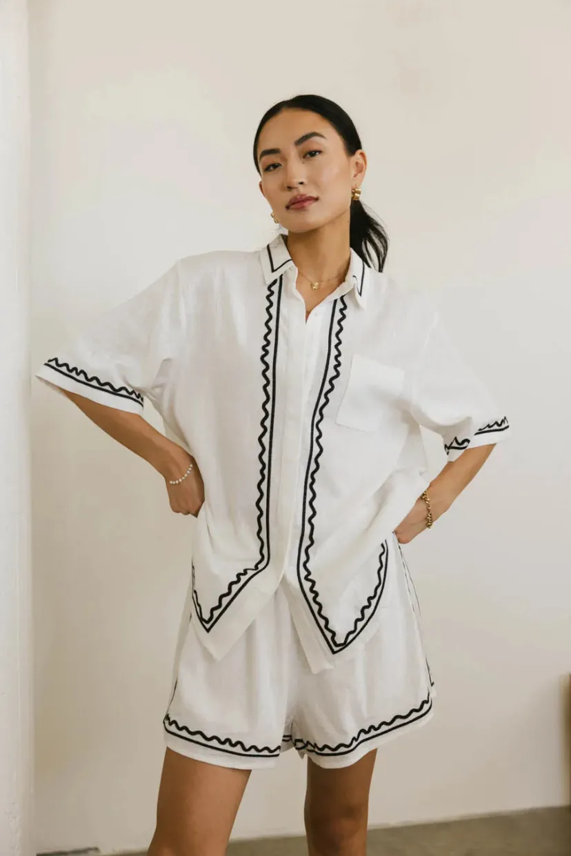 Tops | Sets>Bohme Josie Embroidered Top