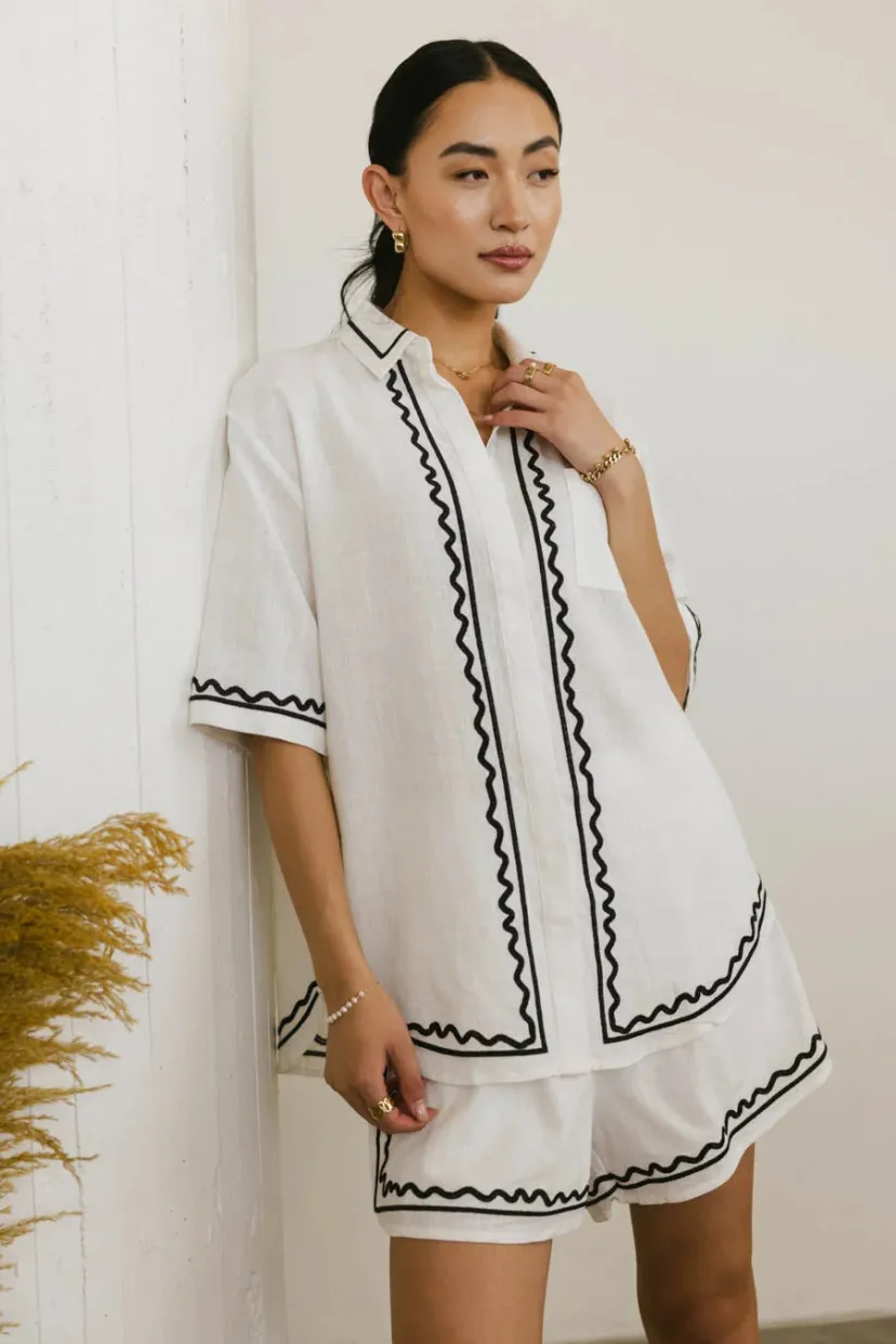 Tops | Sets>Bohme Josie Embroidered Top