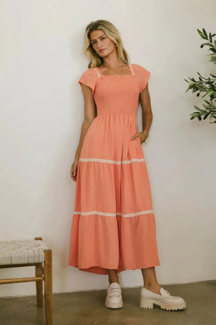 Dresses | Maxi Dresses>Bohme Joy Lace Trim Maxi Dress - FINAL SALE