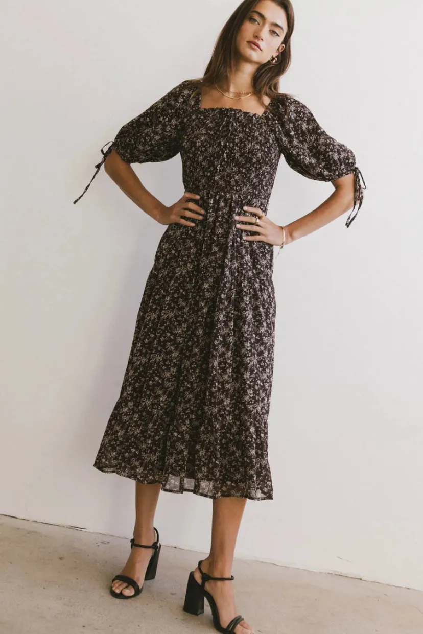 Dresses | Midi Dresses>Bohme Juna Floral Midi Dress