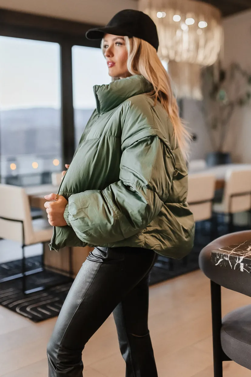 Jackets | Vests>Bohme Kai Detachable Sleeve Jacket in Sage