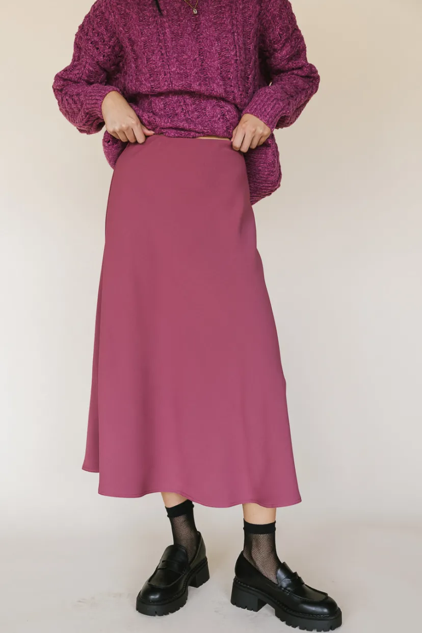 Skirts | All Bottoms>Bohme Kamila Skirt in Mauve