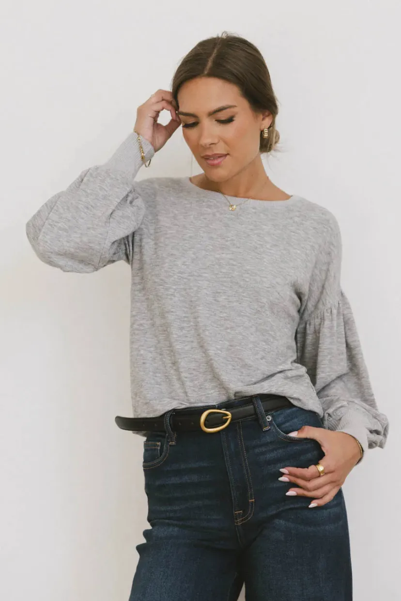 Tops>Bohme Kaori Top in Grey