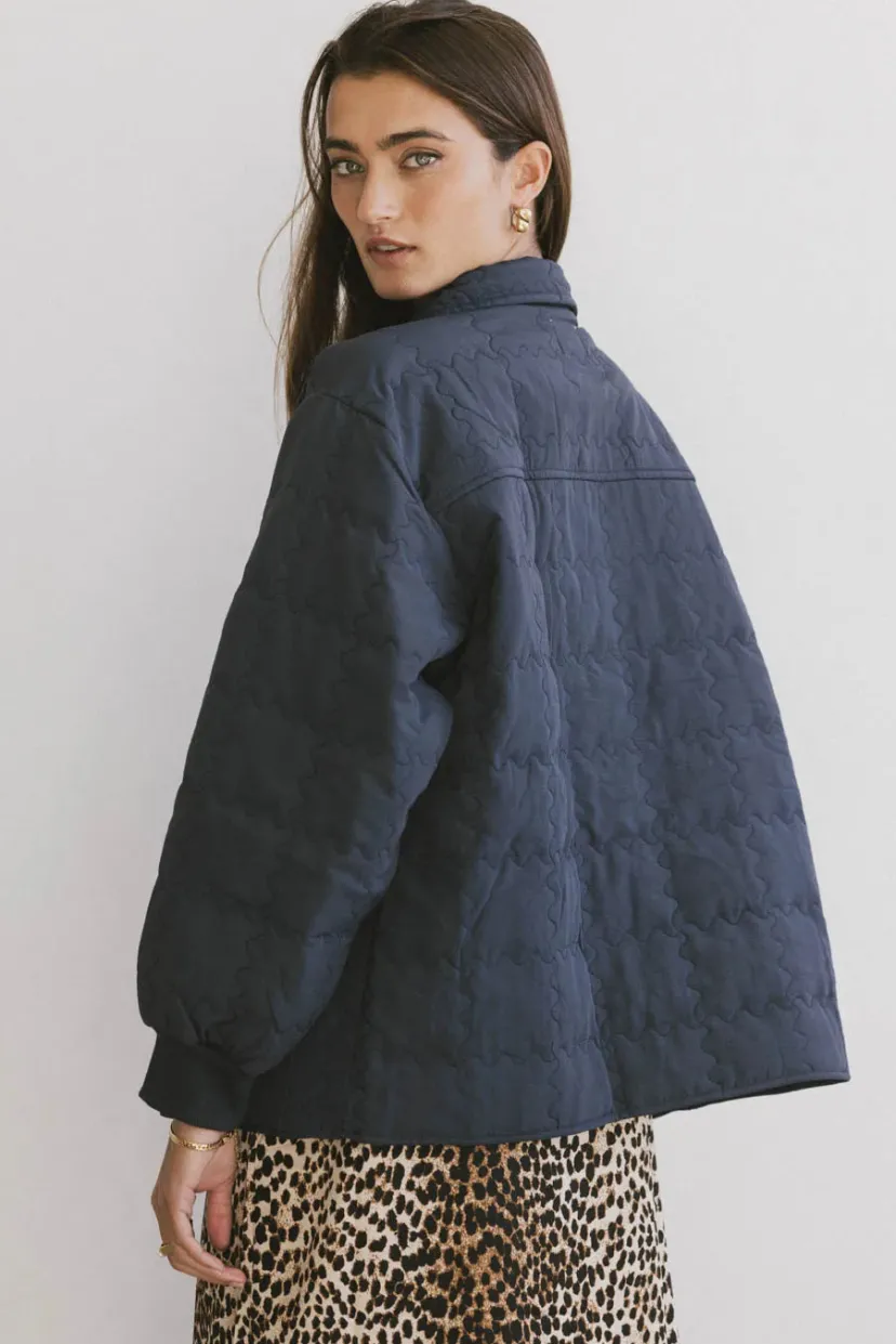 Tops | Jackets>Bohme Karlie Quilted Jacket in Navy