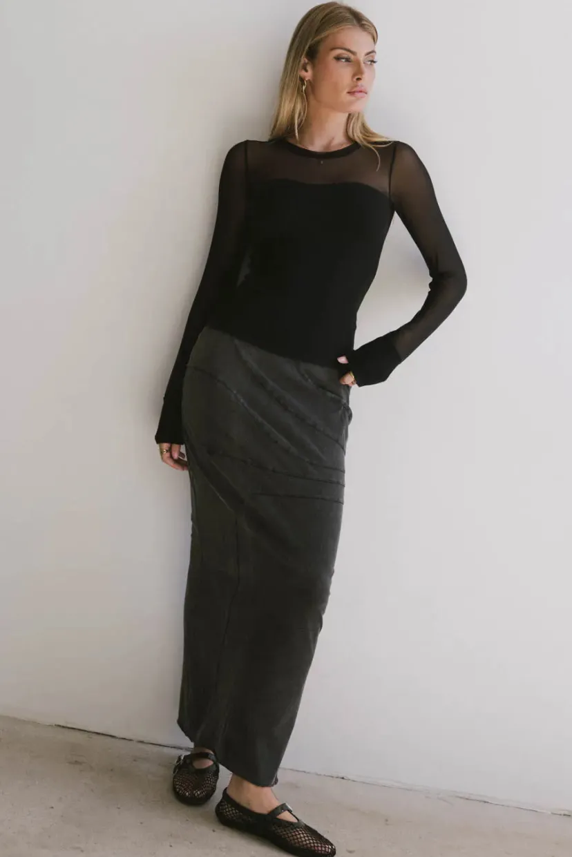 Skirts | All Bottoms>Bohme Katherine Skirt in Washed Black