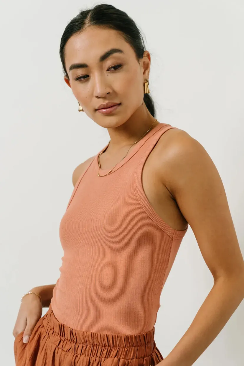 Tops | Tees & Tanks>Bohme Kendall Tank in - FINAL SALE Salmon