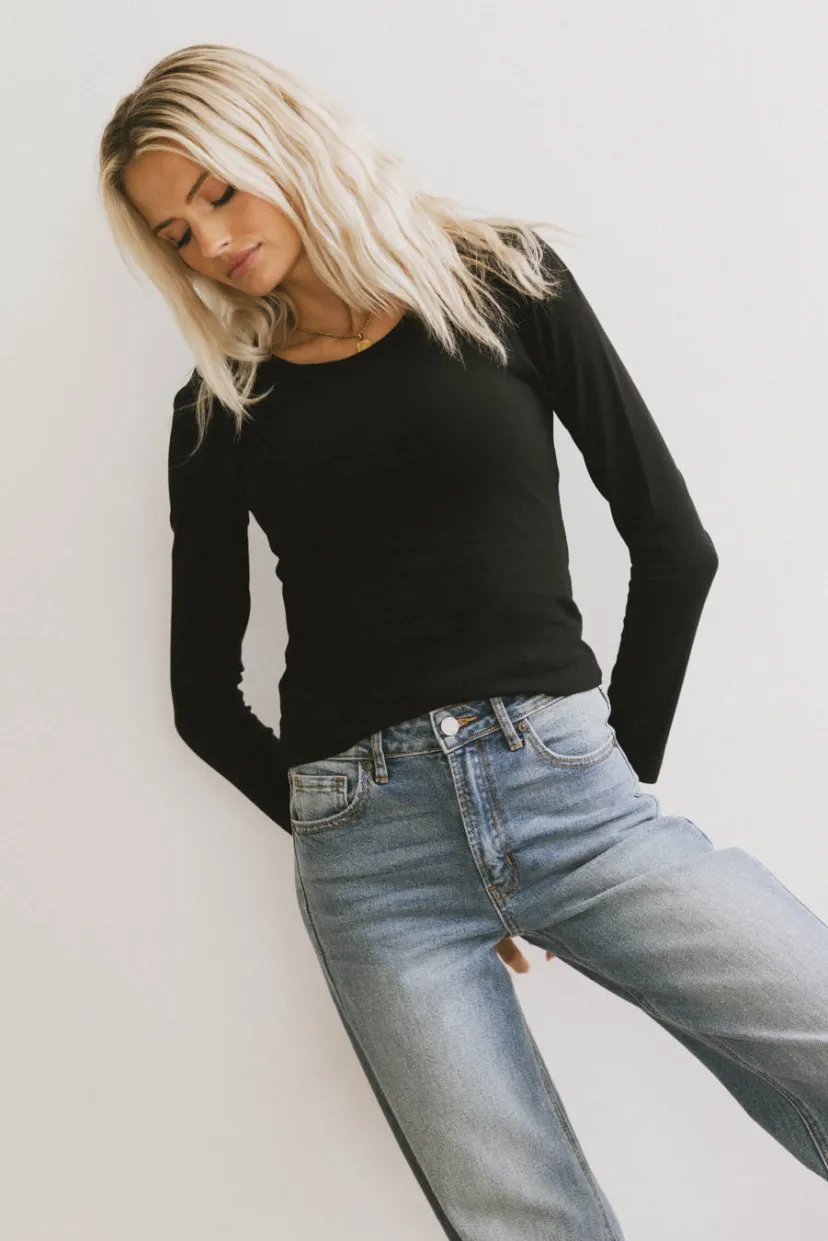 Tops | Essentials>Bohme Kendra Basic Top in Black