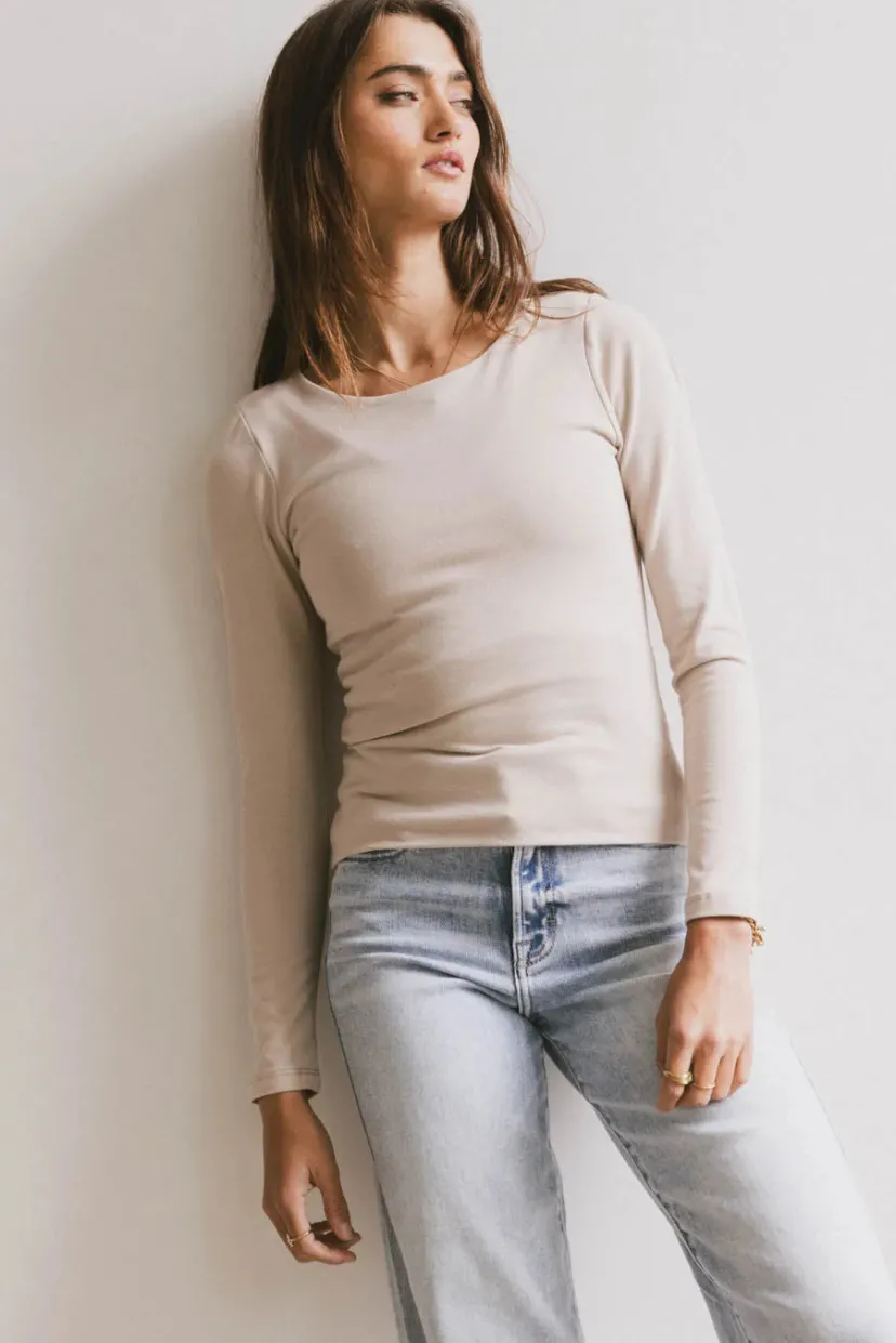 Tops | Essentials>Bohme Kendra Basic Top in Fog