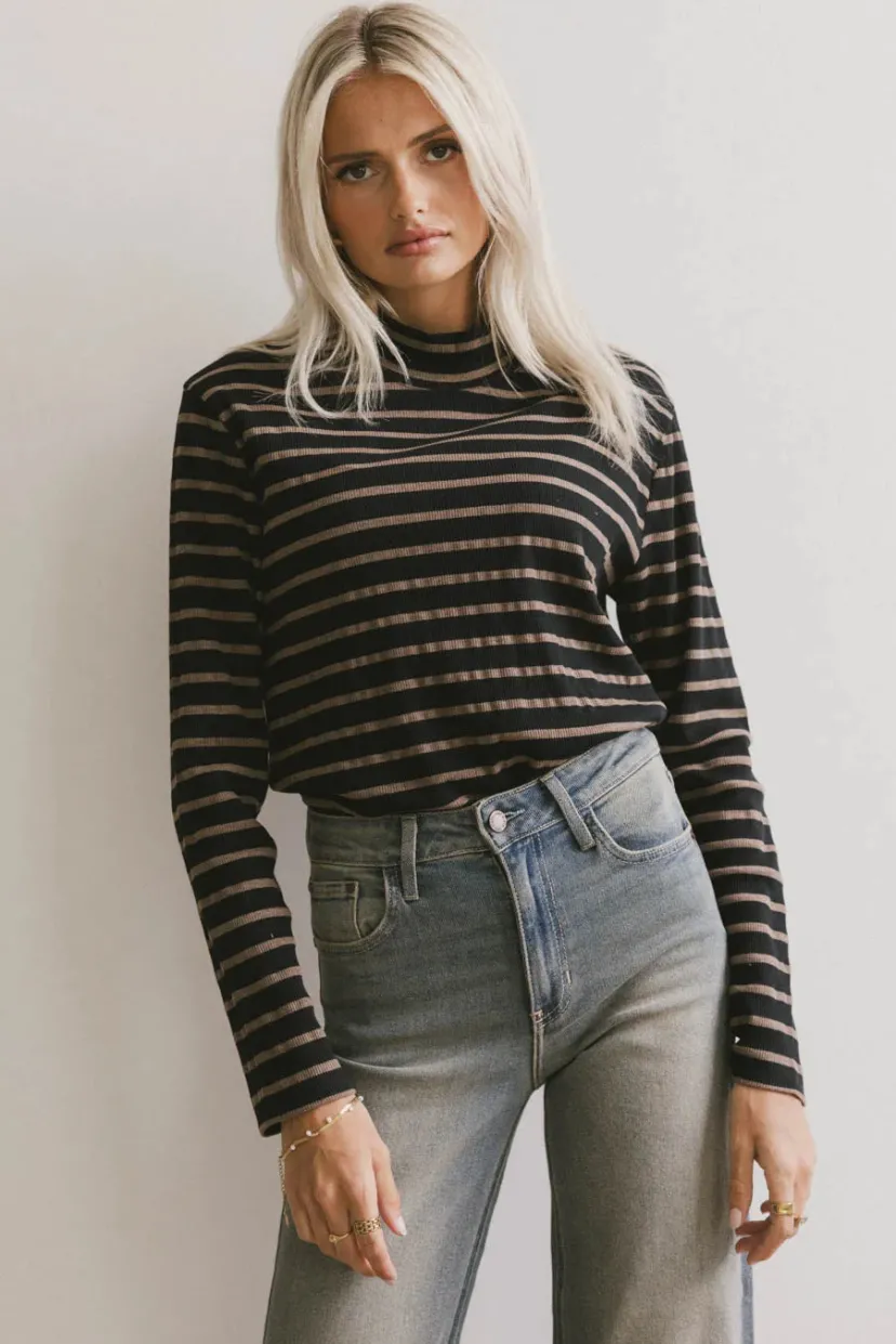 Tops>Bohme Kess Knit Top in Black