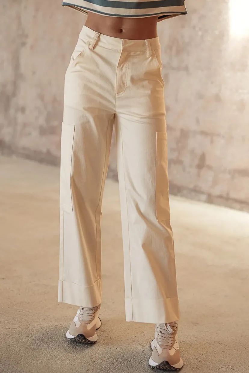 Pants | All Bottoms>Bohme Kienna Cargo Pants in - FINAL SALE Cream