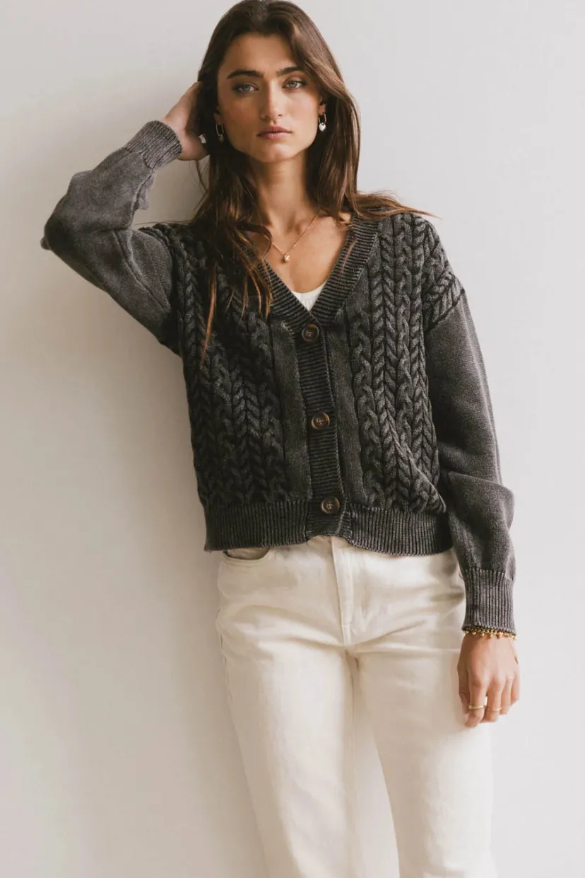 Tops | Sweaters>Bohme Lane Cable Knit Cardigan