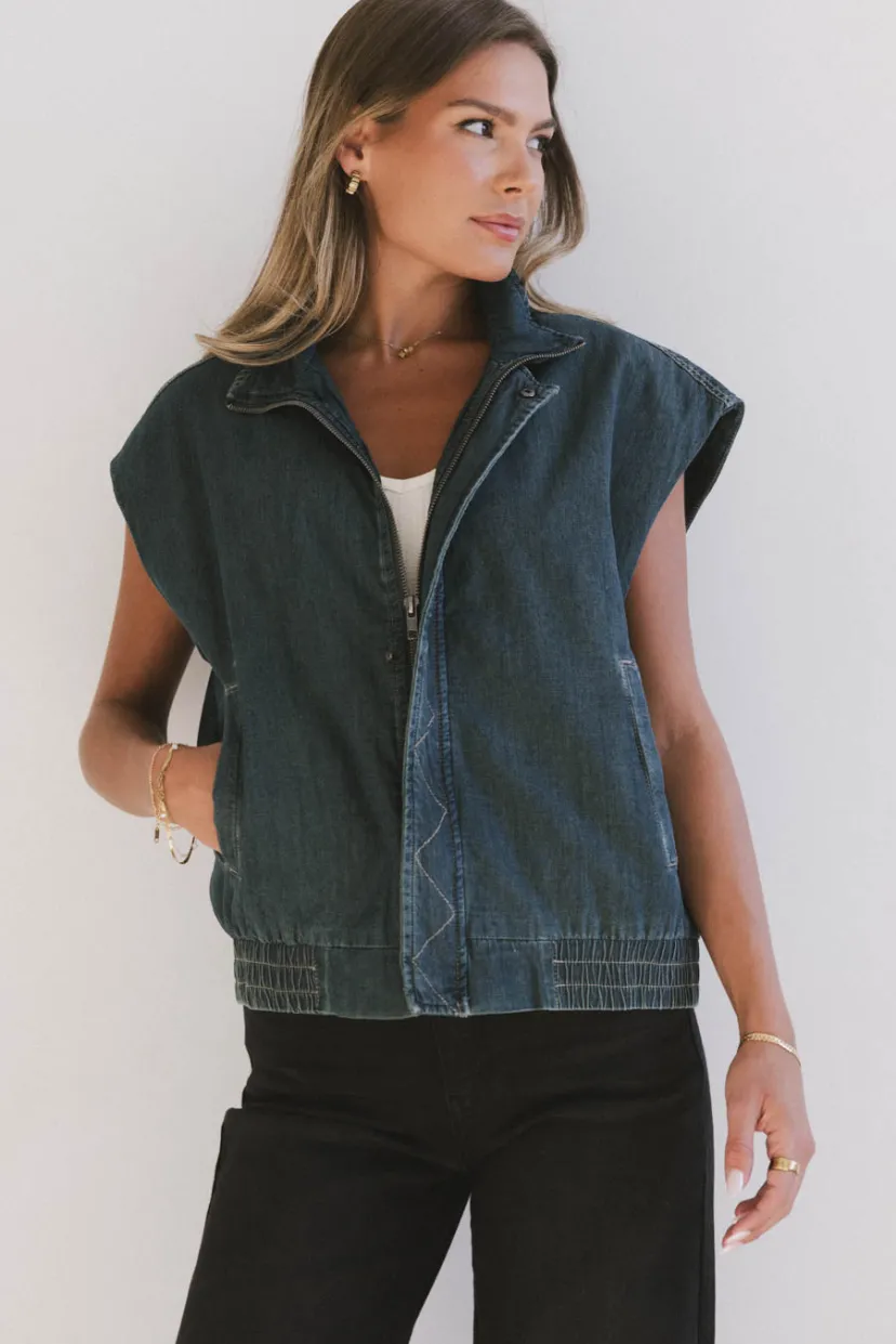 Tops | Vests>Bohme Larkin Denim Vest