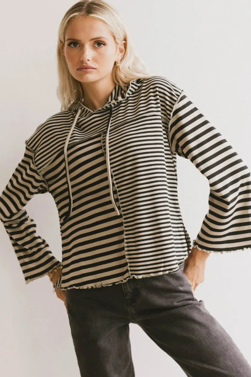 Tops>Bohme Libby Striped Hoodie