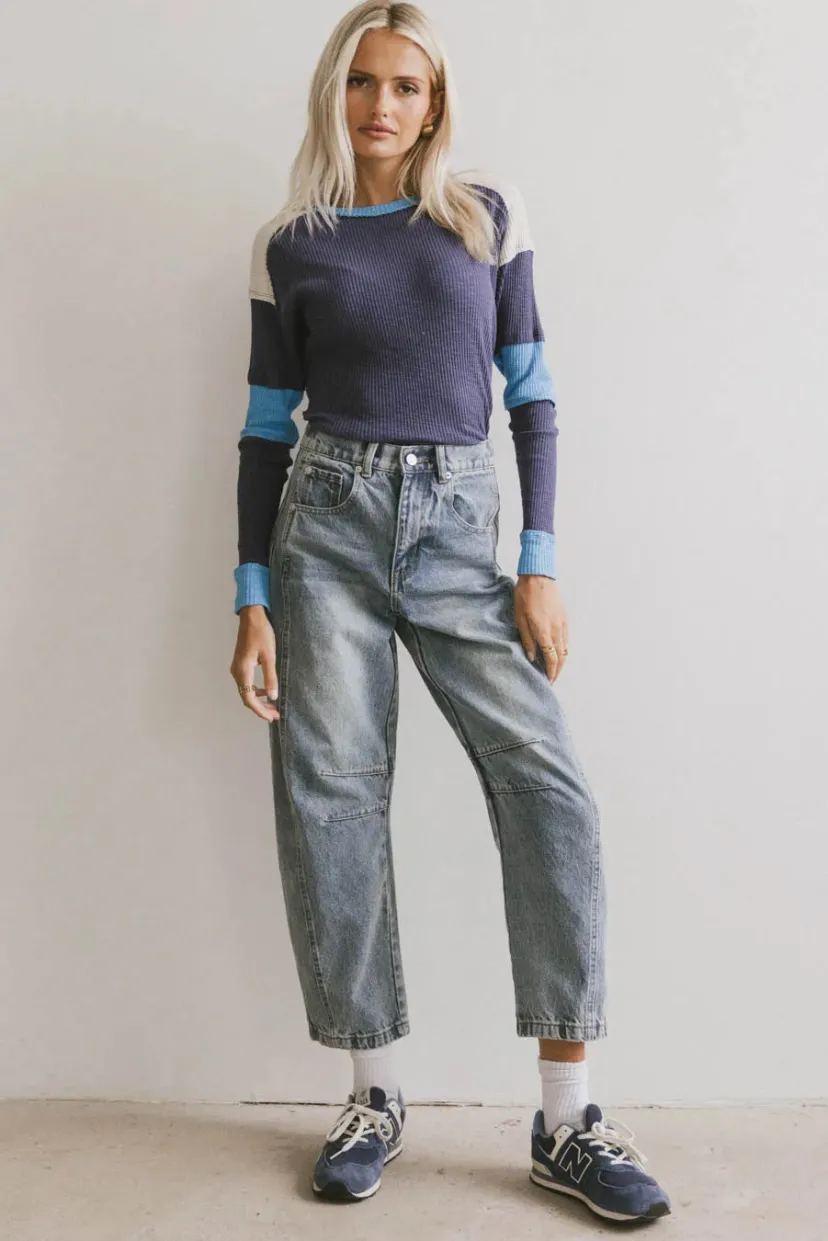 Denim | All Bottoms>Bohme Lisette Barrel Jean in Medium Wash Mediumwash