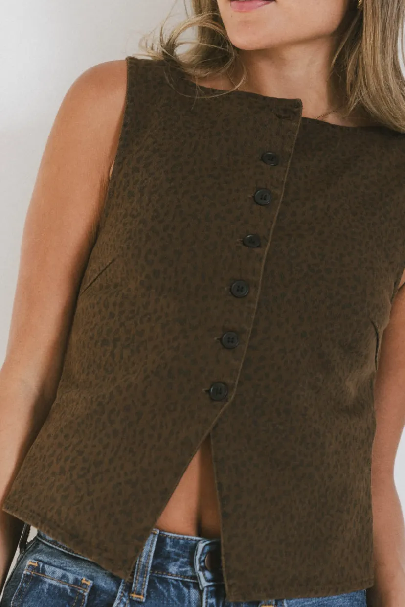 Tops>Bohme Louella Leopard Vest