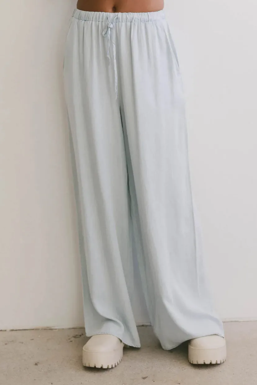 Pants | All Bottoms>Bohme Luisa Wide Leg Pants in Blue Denim