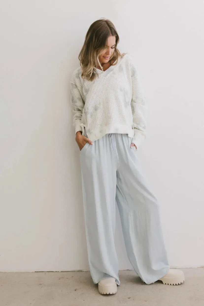 Pants | All Bottoms>Bohme Luisa Wide Leg Pants in Blue Denim