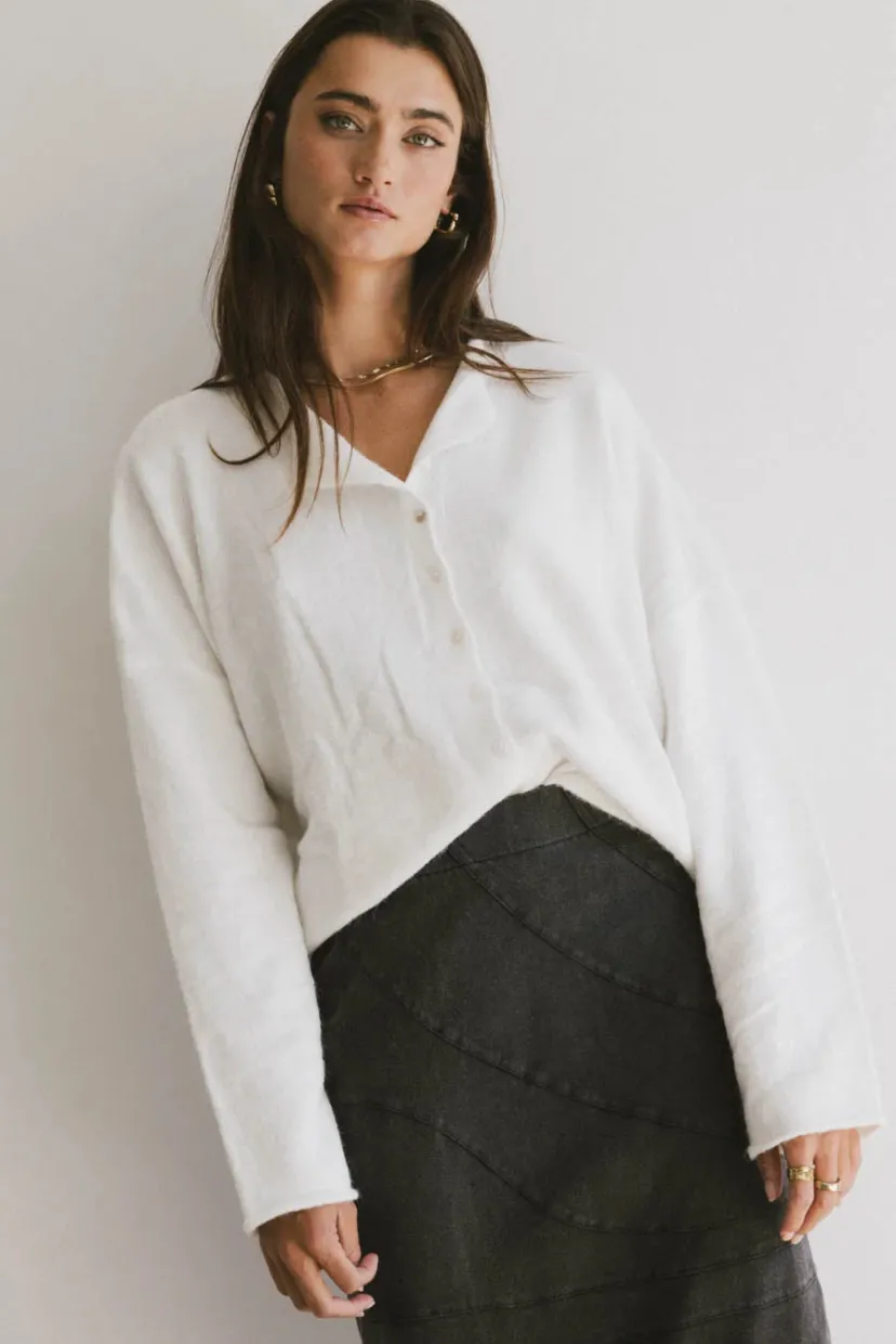 Tops | Sweaters>Bohme Maci Cardigan in White