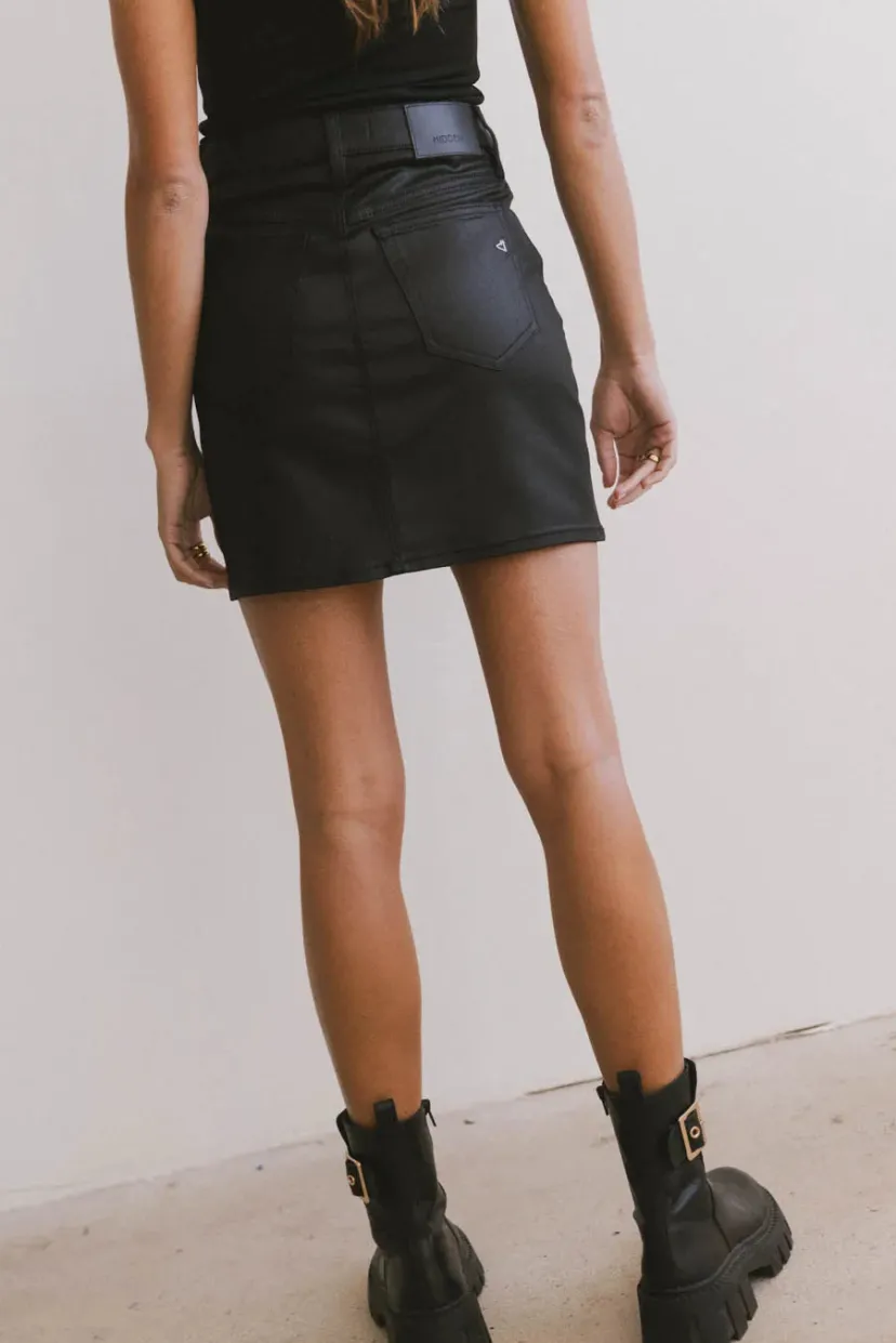 Skirts | All Bottoms>Bohme Maddox Coated Denim Mini Skirt