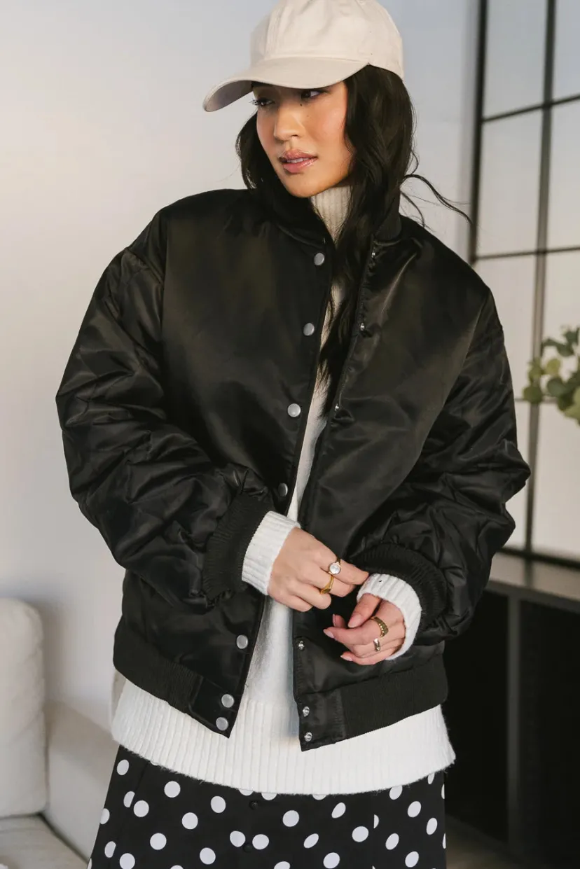 Jackets>Bohme Madilyn Bomber Jacket in Black