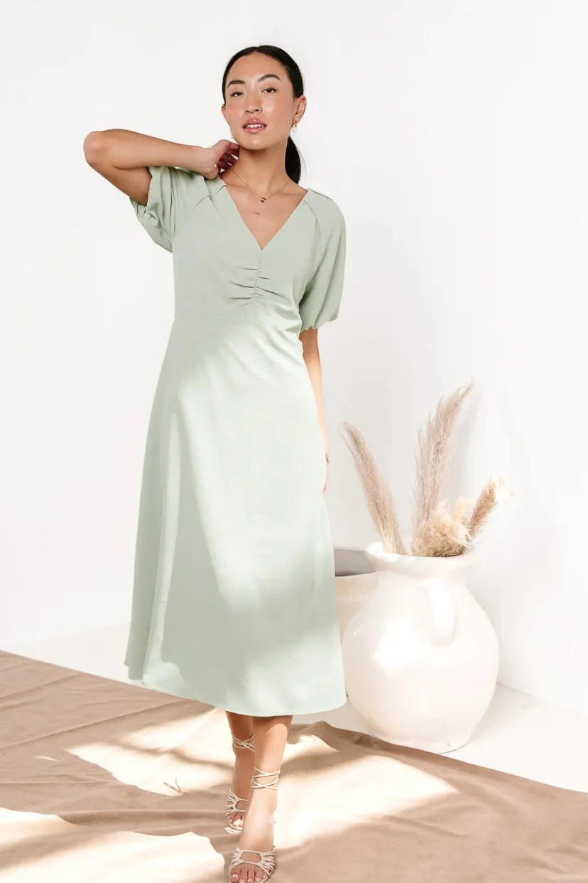 Dresses | Midi Dresses>Bohme Maeve Midi Dress in - FINAL SALE Mint