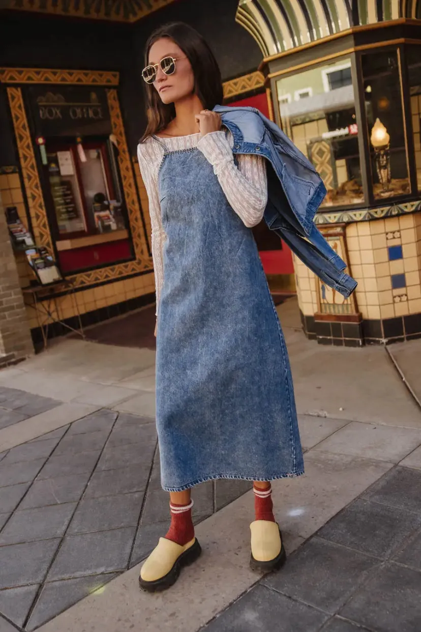 Dresses>Bohme Marisol Denim Midi Dress