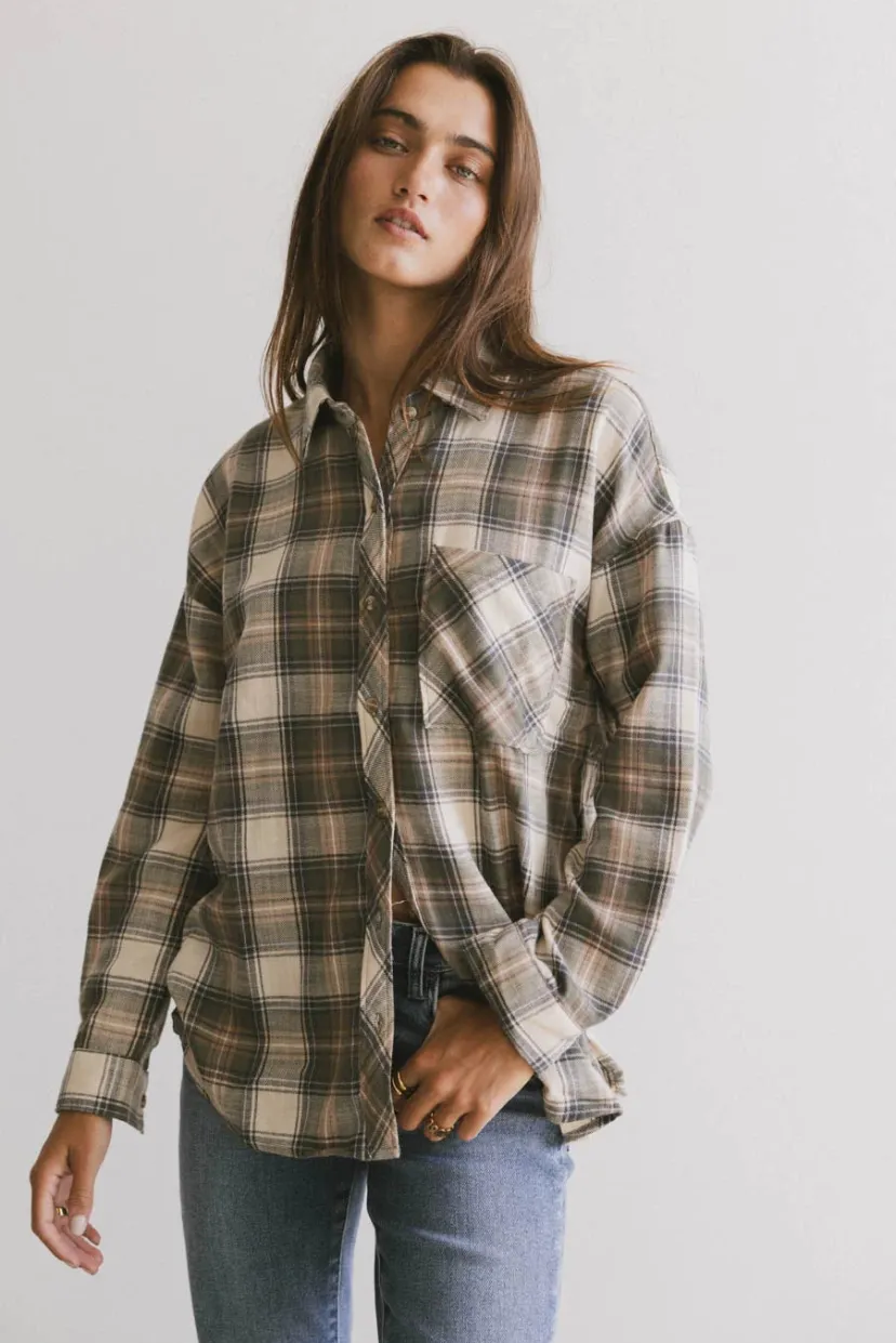 Tops>Bohme Markus Plaid Flannel Button Up