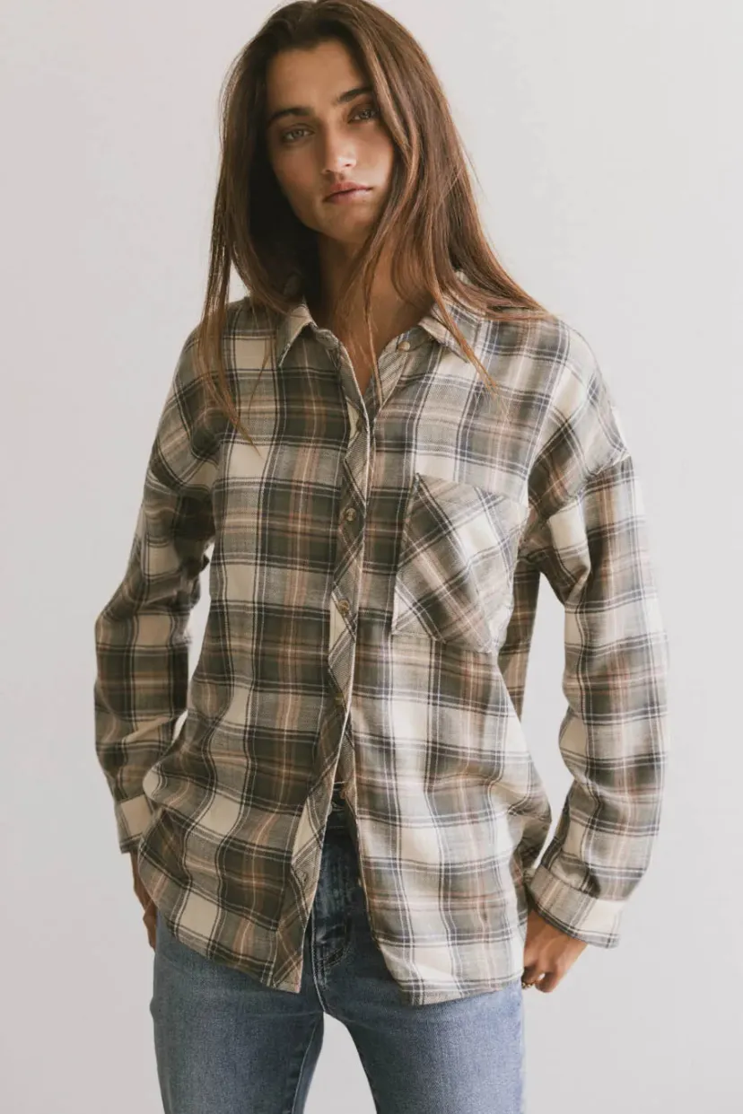 Tops>Bohme Markus Plaid Flannel Button Up