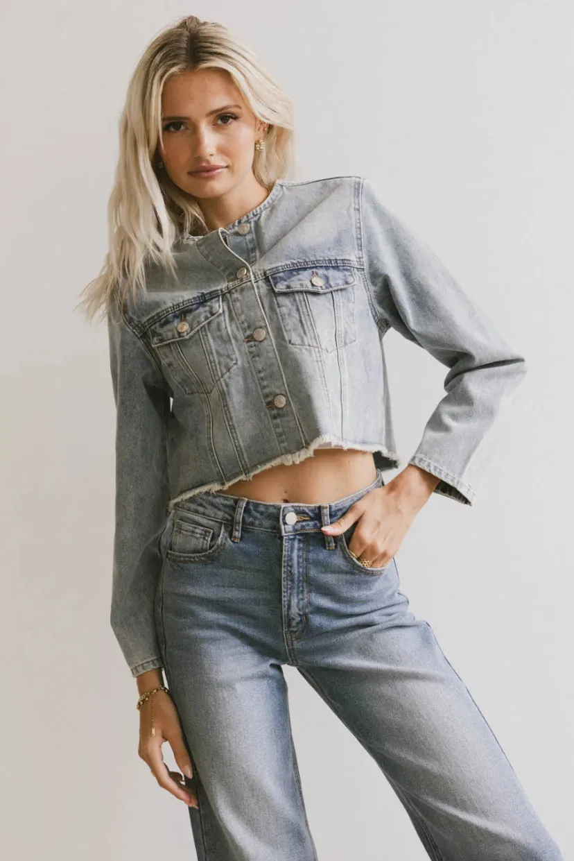 Tops | Jackets>Bohme Marlowe Cropped Denim Jacket