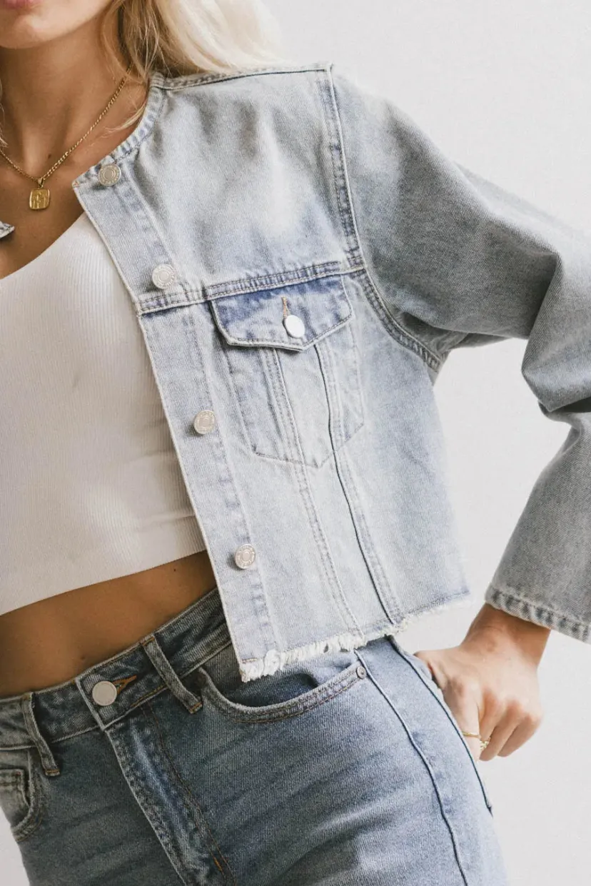 Tops | Jackets>Bohme Marlowe Cropped Denim Jacket