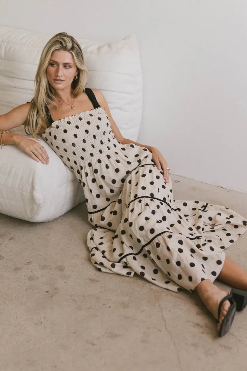 Dresses | Midi Dresses>Bohme Matilda Polka Dot Midi Dress