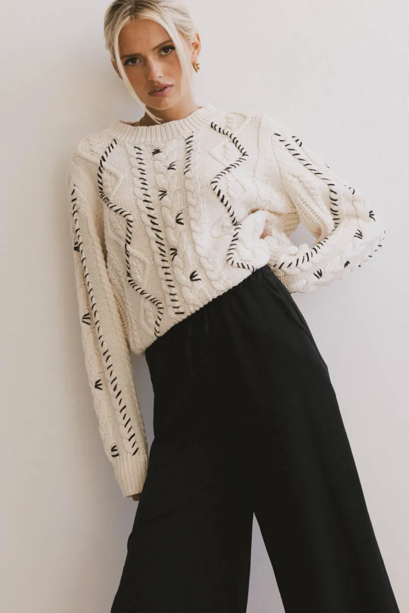 Tops | Sweaters>Bohme Milani Cable Knit Sweater