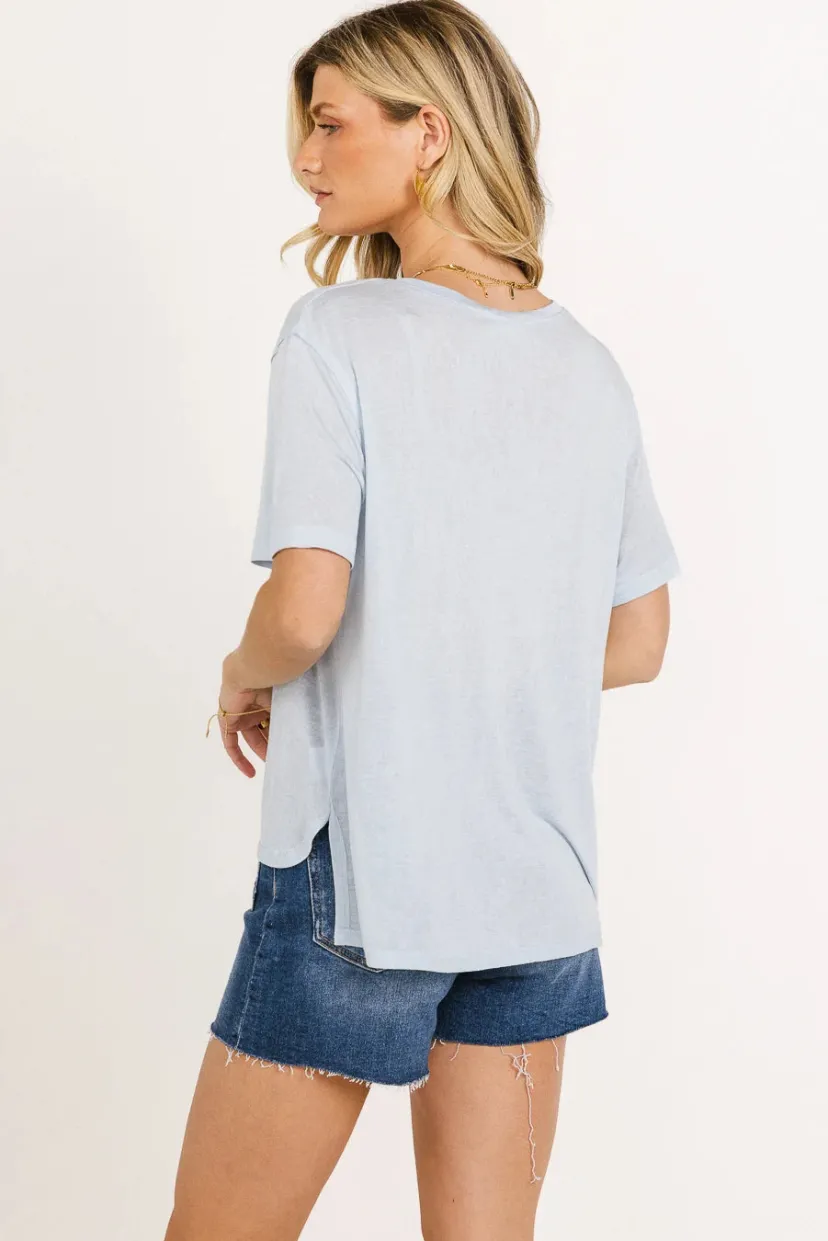 Tops | Essentials>Bohme Miles Tee in - FINAL SALE Blue