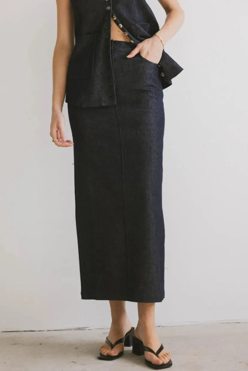 Sets | Skirts>Bohme Miriam Denim Maxi Skirt