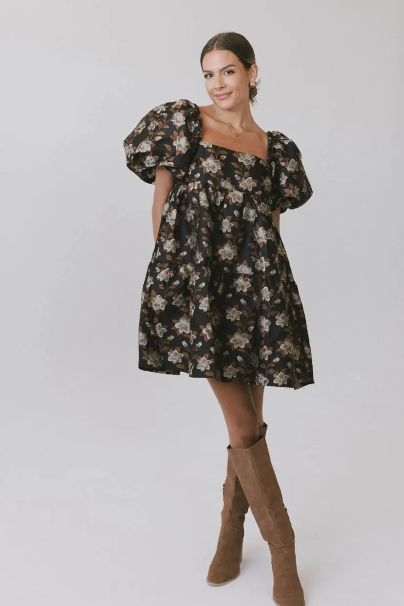 Dresses>Bohme Moore Floral Babydoll Dress